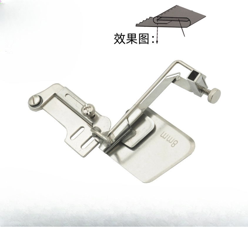 Textiles Sewing Machine - 플랫베드 탄성 밴드 컬링 튜브 홈