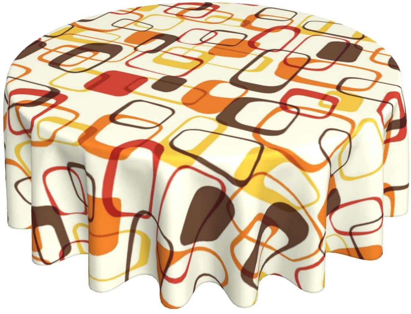 Century Textile & Sewing Supply Online Shopping - 레트로 중반 세기 기하학적 라운드 식탁보,