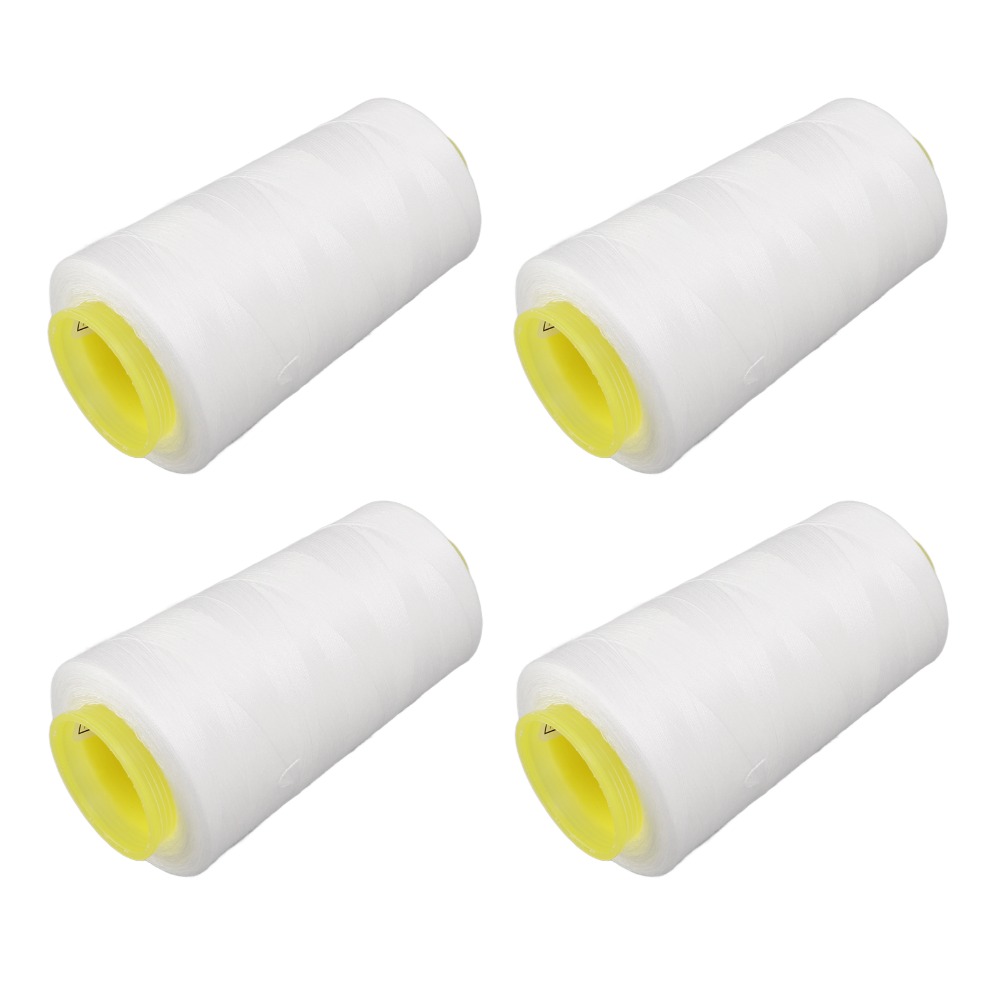 4개입, 각각 3000야드, 흰색 폴리에스터 재봉사 콘 - Serger Thread Cone 리뷰 및 가격