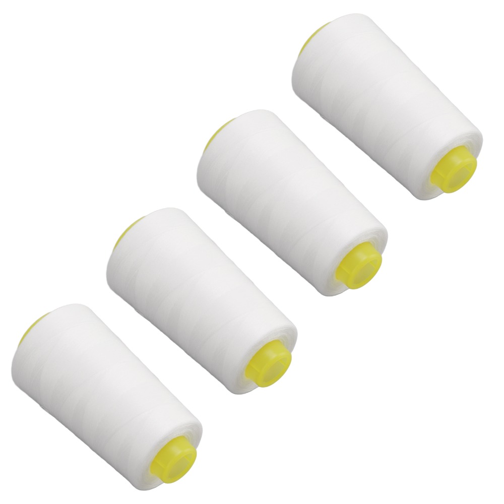 4개입, 각각 3000야드, 흰색 폴리에스터 재봉사 콘 - Serger Thread Cone 리뷰 및 가격