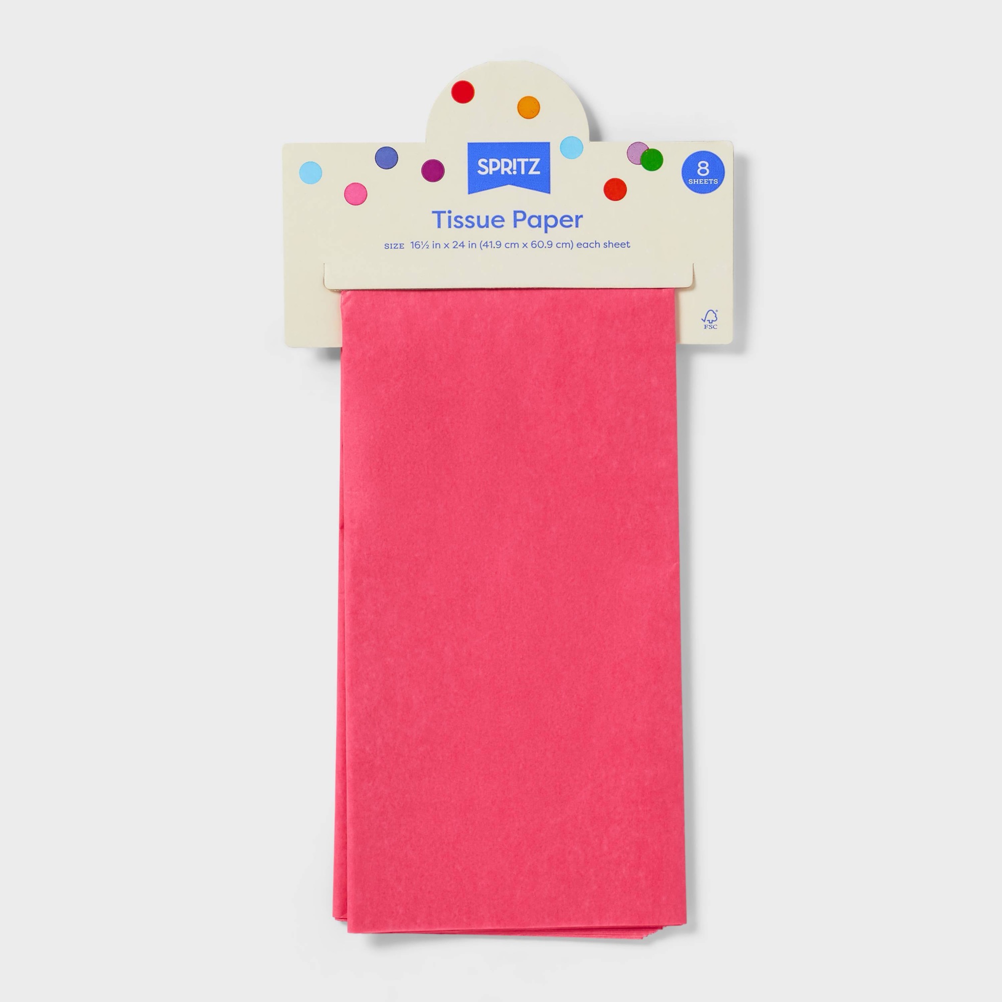 16ct 핫핑크 티슈 페이퍼 시트 - 선물 가방용, 단 - Pattern Tissue Paper 리뷰 및 가격