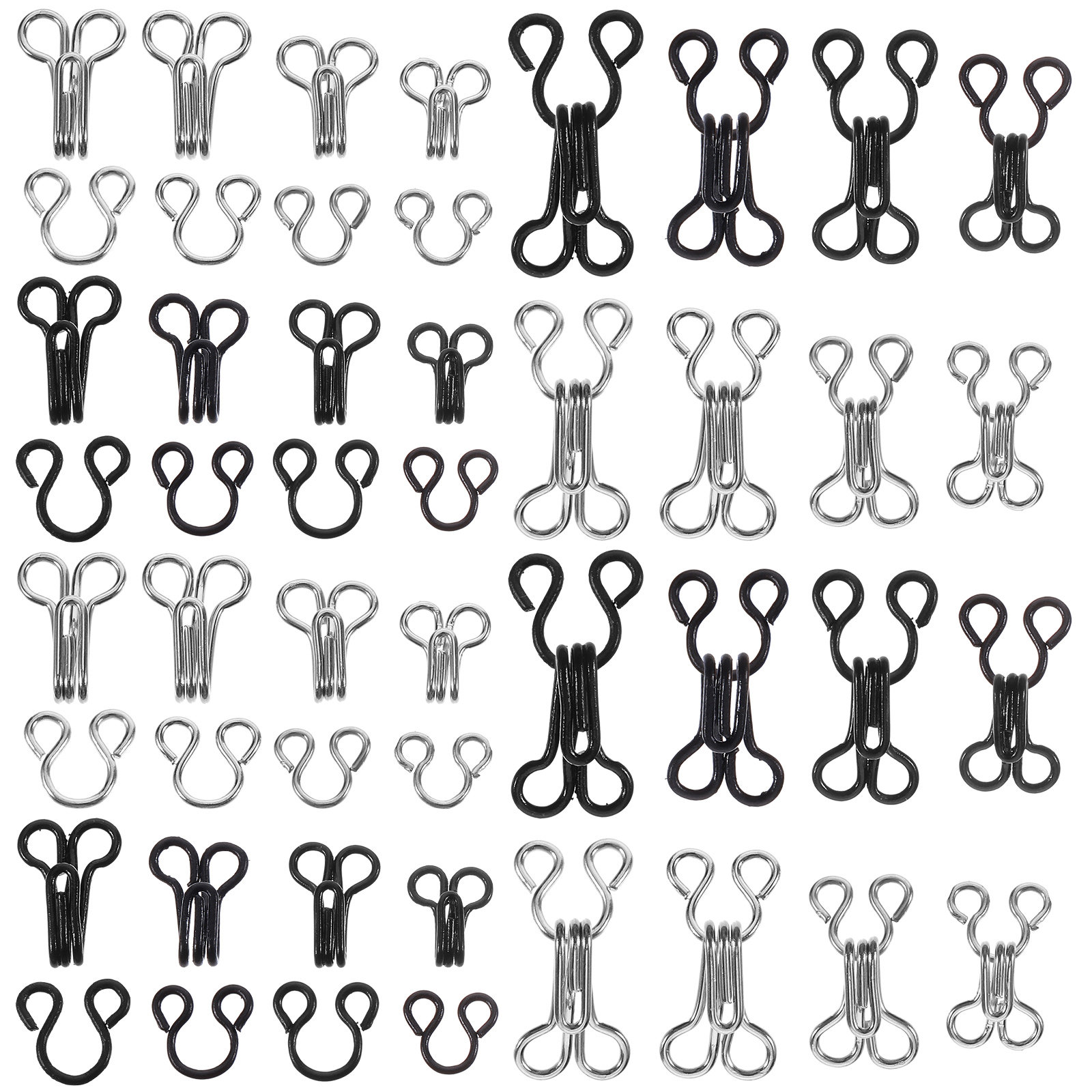 50개 브라 후크 및 아이 패스너 금속 재봉 잠금장치  - Hook Eye Fastener 리뷰 및 가격