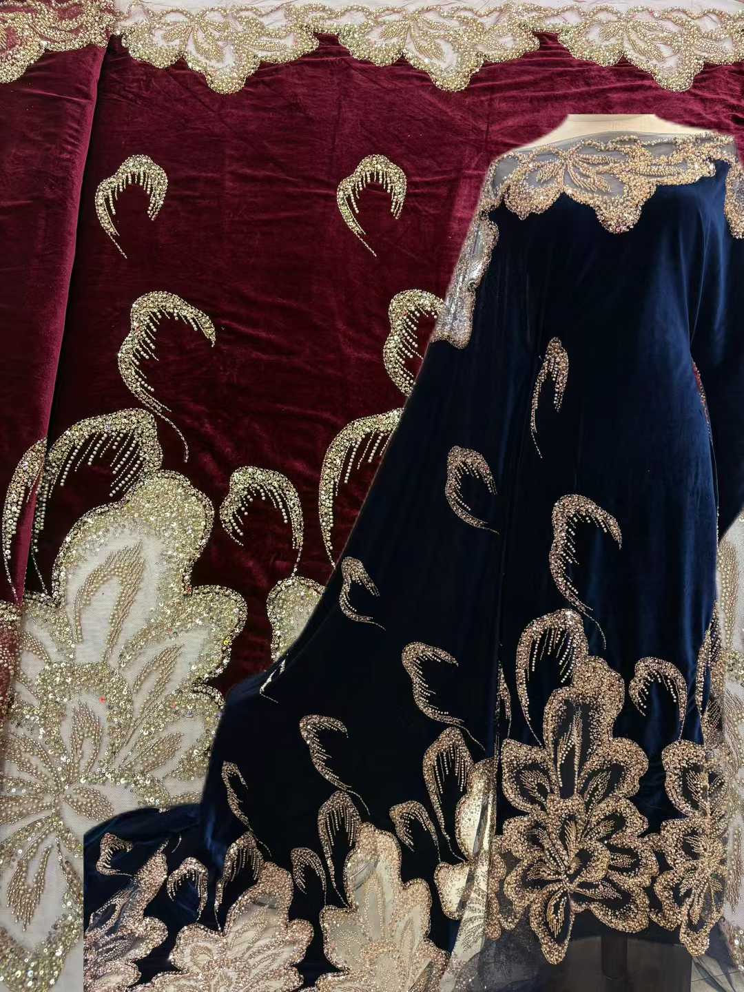아프리카 벨벳 비즈 장식 헤비 레이스 원단 2026 고 - Sewing Velvet Fabric 리뷰 및 가격