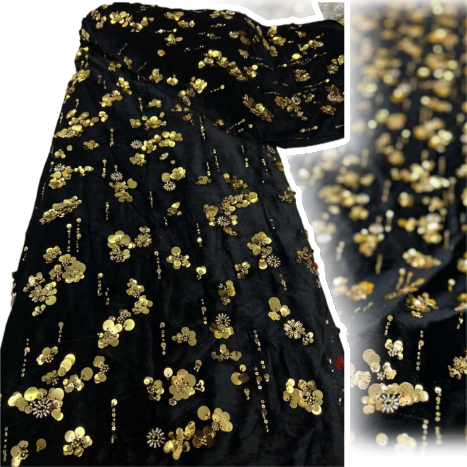 아프리카 스팽글 벨벳 레이스 원단 나이지리아 프랑스 메 - Sewing Velvet Fabric 리뷰 및 가격