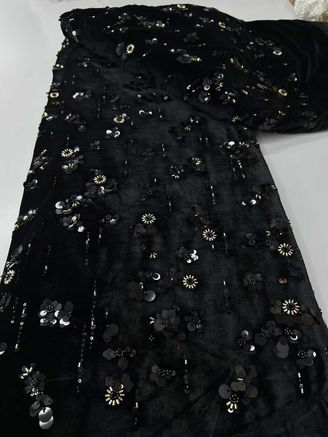 아프리카 스팽글 벨벳 레이스 원단 나이지리아 프랑스 메 - Sewing Velvet Fabric 리뷰 및 가격