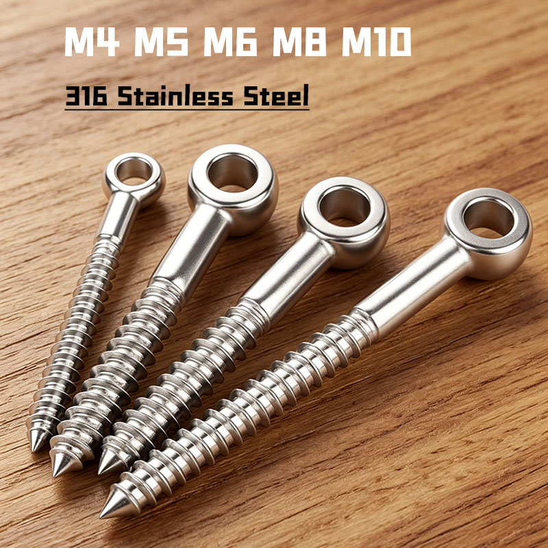 M4 M5~M10 316 스테인레스 스틸 아이형 나사  - Hook Eye Fastener 리뷰 및 가격