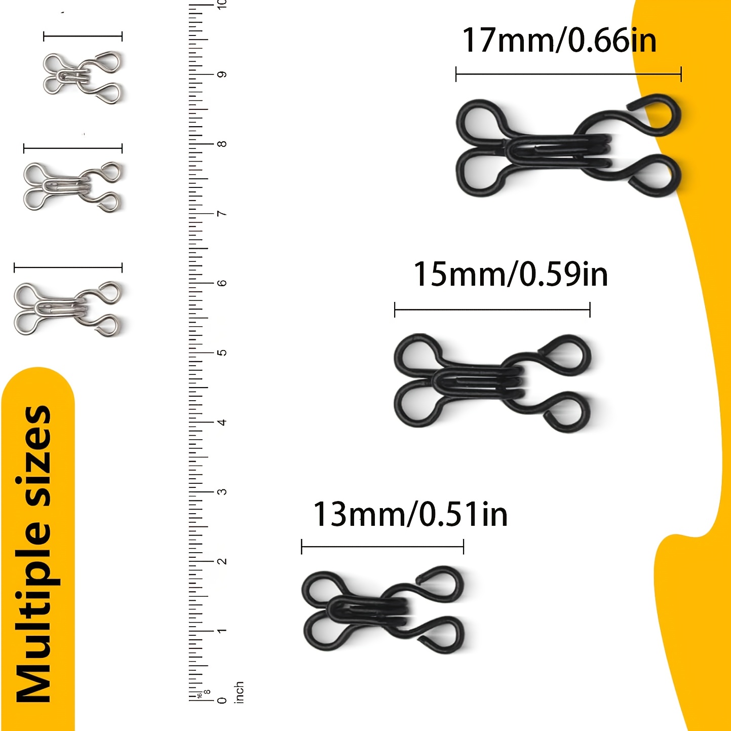 보이지 않는 칼라 후크와 아이즈 금속 숨김 버클 세트  - Hook Eye Fastener 리뷰 및 가격