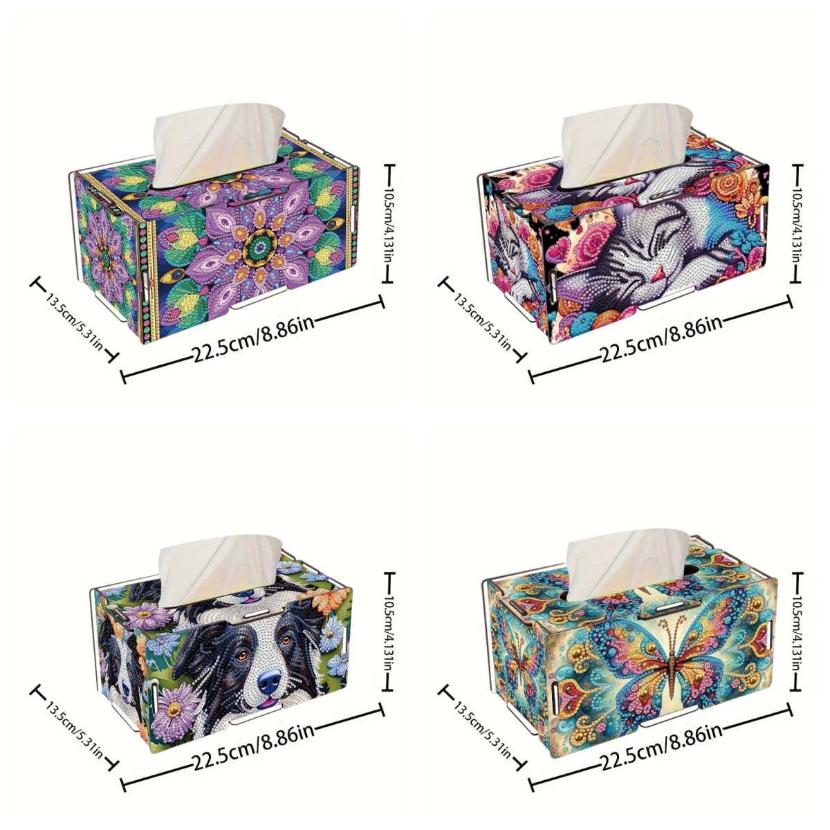 DIY 동물 무늬 원형 다이아몬드 페인팅 세트, 페인팅 - Pattern Tissue Paper 리뷰 및 가격