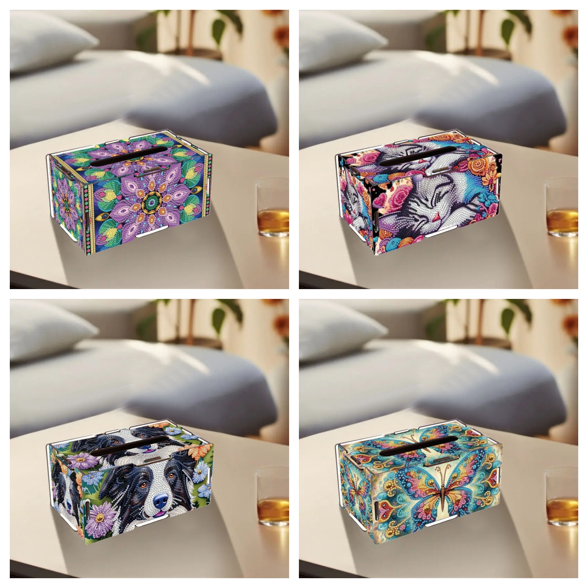 DIY 동물 무늬 원형 다이아몬드 페인팅 세트, 페인팅 - Pattern Tissue Paper 리뷰 및 가격