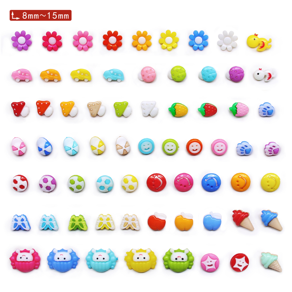 50pcs 무작위 혼합 다채로운 만화 버튼 DIY 스크 - Button Hole Cutter 리뷰 및 가격