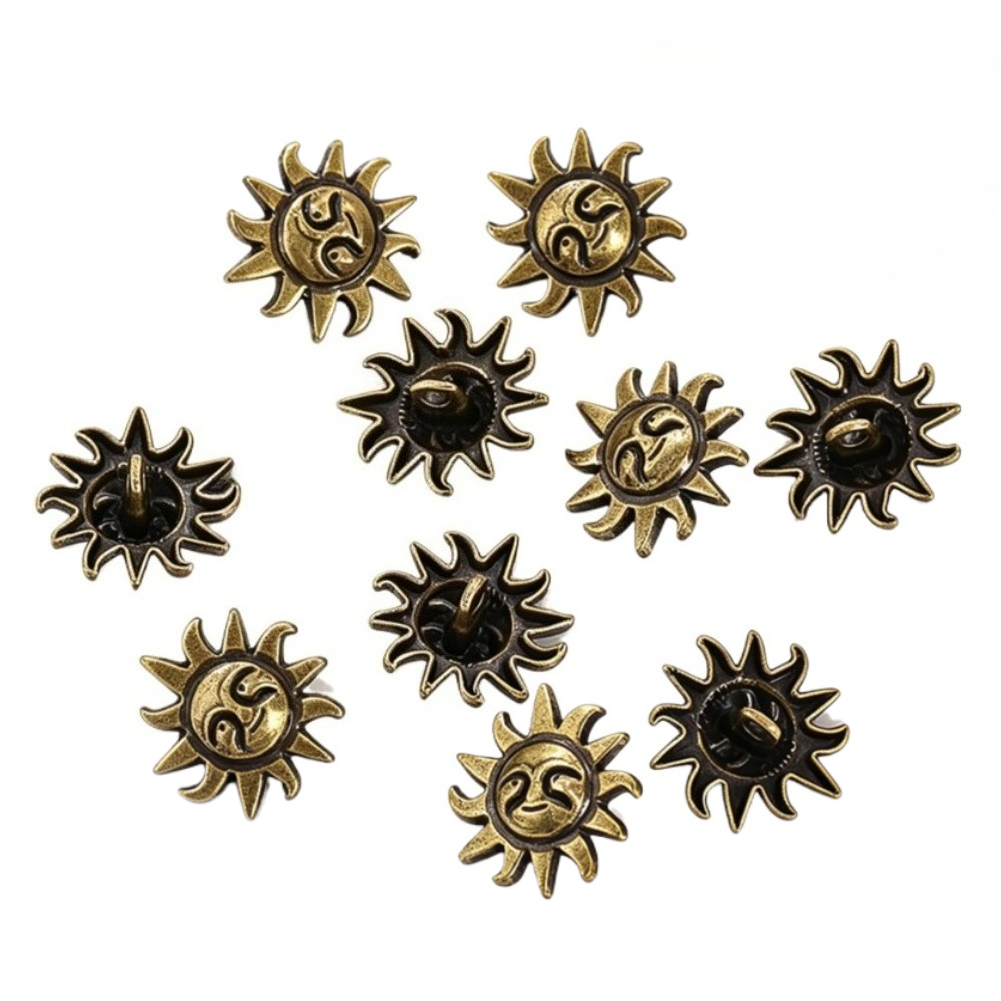 10pcs 금속 천상의 태양 얼굴 버튼 공예용 빈티지  - Button Hole Cutter 리뷰 및 가격