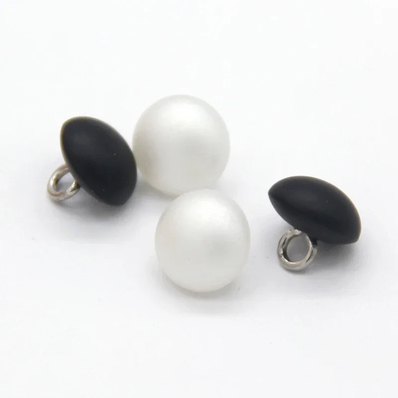 블랙 매트 타원형 플라스틱 가짜 진주 금속 단추, 의류 - Button Hole Cutter 리뷰 및 가격