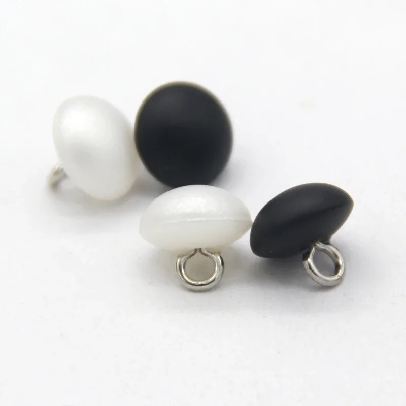 블랙 매트 타원형 플라스틱 가짜 진주 금속 단추, 의류 - Button Hole Cutter 리뷰 및 가격
